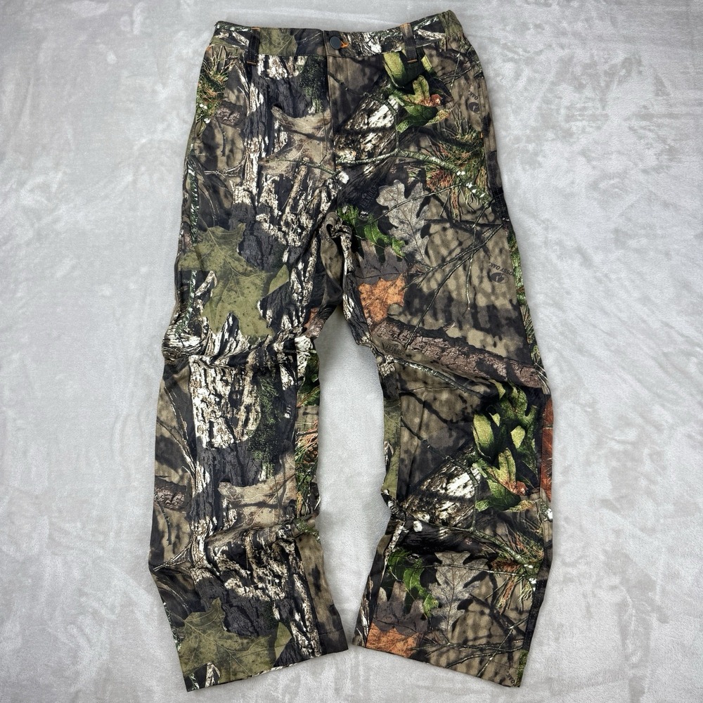 Field & Stream Cotton Twill Mossy Oak Camo Pants Youth XL Baggy Y2K‎ Style